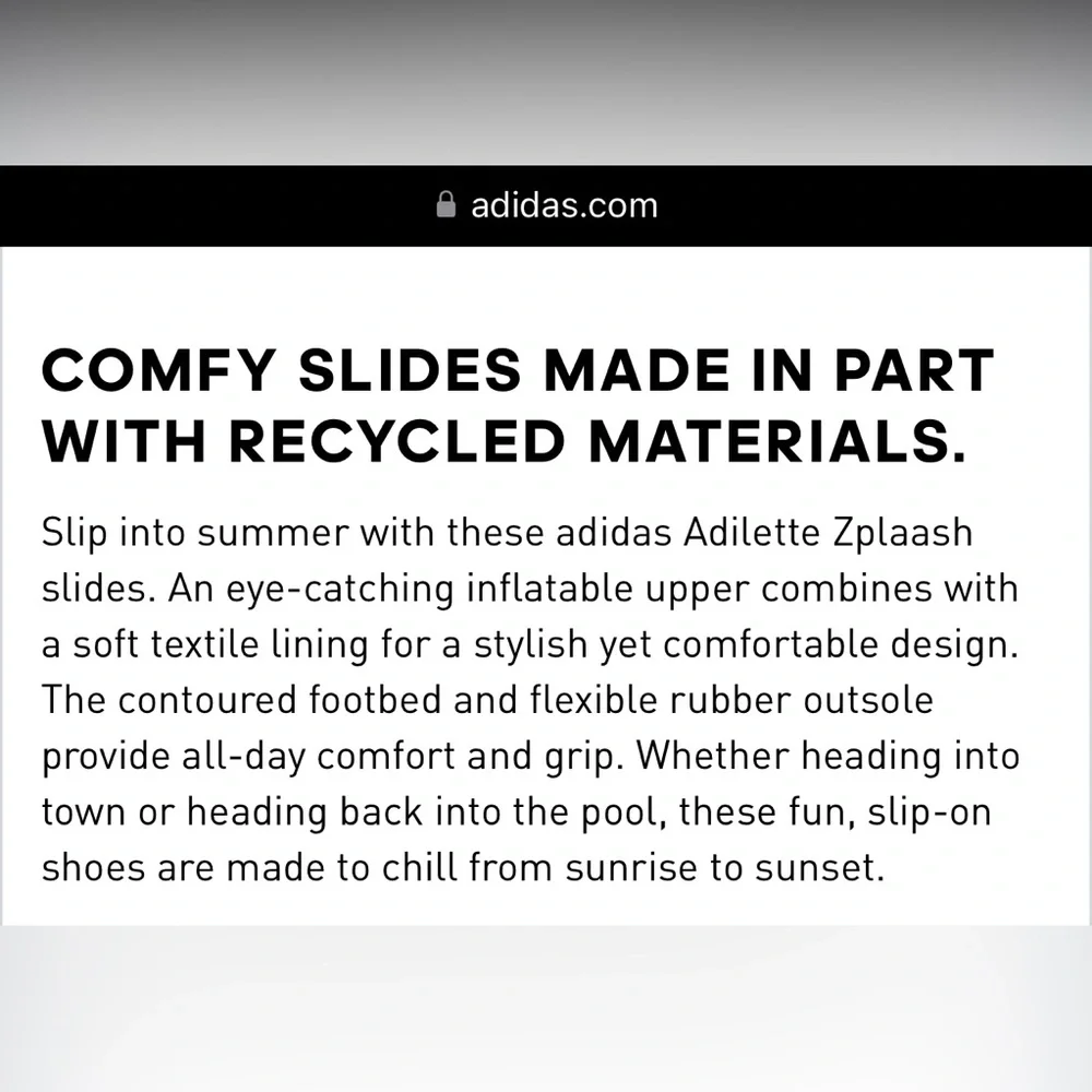 adidas Unisex-Adult Zplaash Slide Sandal Men's 11 Women's 12‎ Nwob Blue IF8663